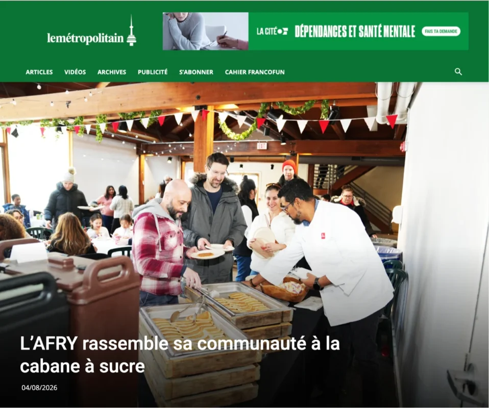 L'AFRY rassemble sa communauté à la cabane à sucre