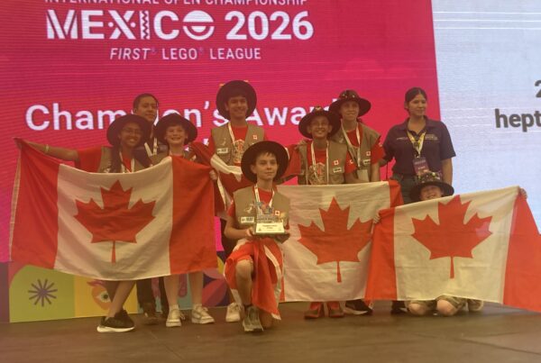 Équipe Francobotique - Champions du tournoi international!