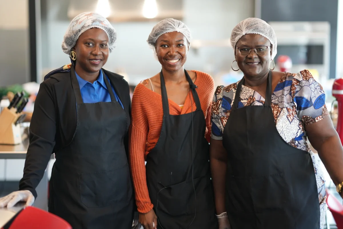 Participants à l'atelier cuisine en famille du 26 septembre