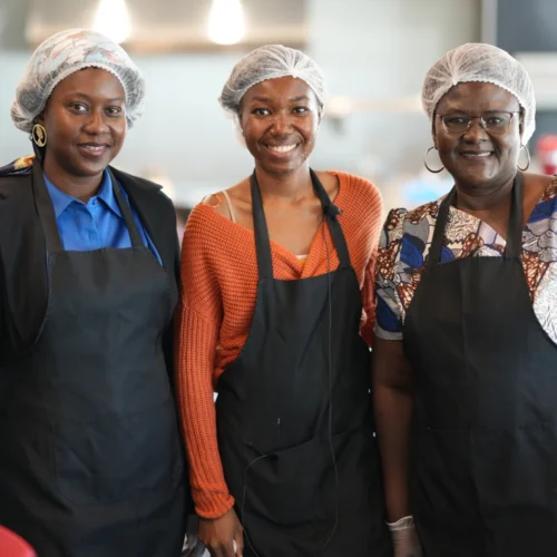 Participants à l'atelier cuisine en famille du 26 septembre