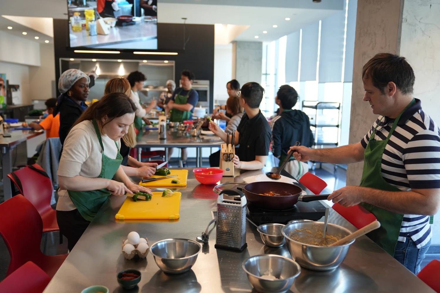 Atelier cuisine en groupe